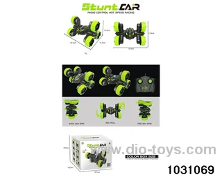 RC stunt car in color box