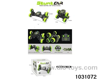 RC stunt car in color box