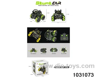 RC stunt car in color box