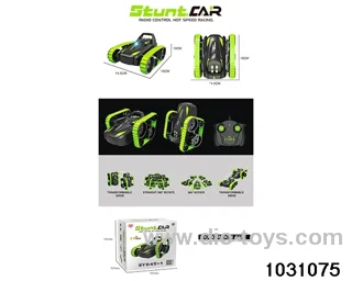 RC stunt car in color box