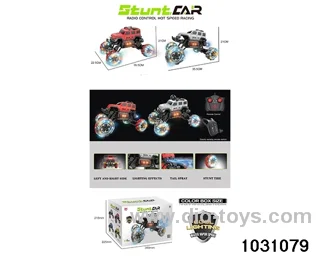 1:12 Lighted RC stunt car in color box