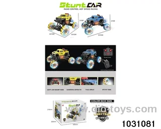1:12 Lighted RC stunt car in color box
