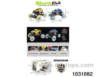 1:12 Lighted RC stunt car in color box