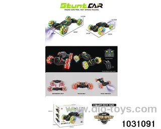 Lighted RC stunt car in color box