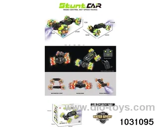 Lighted RC stunt car in color box