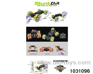 Lighted RC stunt car in color box