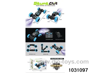 Lighted RC stunt car in color box