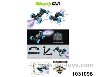 Lighted RC stunt car in color box