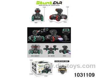 1:14 10ch RC stunt car in color box