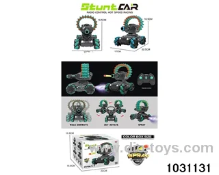 1:16 10ch RC stunt car in color box