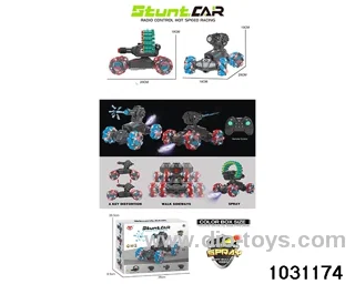 1:14 14ch RC stunt car in color box