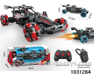 1:10 RC stunt car in window box