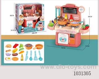 20pcs Kitchen toy with light &sound 2color mixed loading