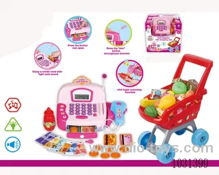 Smart cash register+cart with light&sound in window box