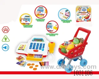 Smart cash register+cart with light&sound in window box