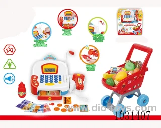 Smart cash register+cart with light&sound in window box