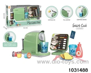 Coffee machine with ordering machine large set in window box