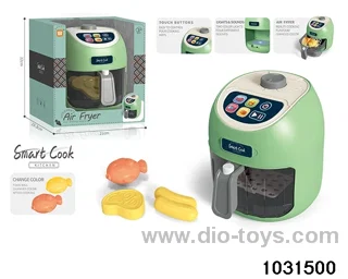 Touch button air fryer with color changing function in window box