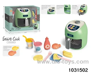 Touch button with color changing function air fryer large set in window box