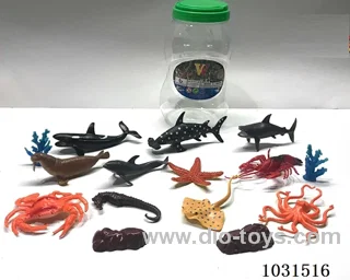 11pcs animals 6 inch in Barrel