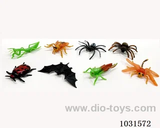 8pcs animals set 4 inch in PP bag with header