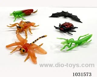 6pcs animals set 4 inch in PP bag with header