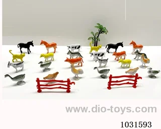 24pcs animals set in PP bag with header