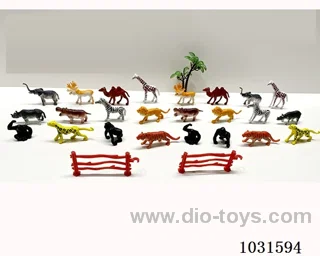 24pcs animals set in PP bag with header