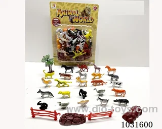 24pcs animals set in blister card