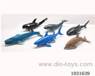 6pcs animals set in PP bag with header