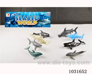 4pcs animals set in PP bag with header