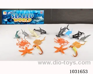 8pcs animals set 2sets mixed loading in PP bag with header