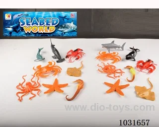 8pcs animals set  2sets mixed loadingin PP bag with header