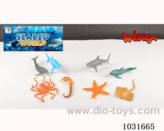 5.5pcs animals set 2sets mixed loading in PP bag with header