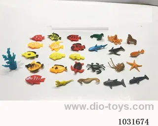 26pcs animals set in PP bag with header