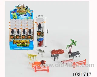 6pcs animals set in display box