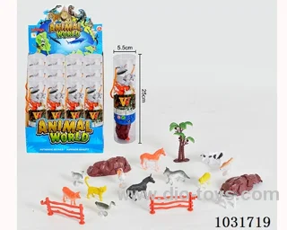 12pcs animals set in display box