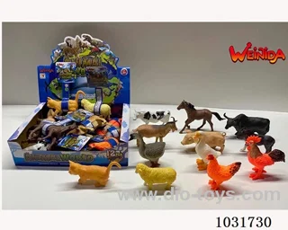 12pcs animals set in display box