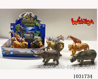 6pcs animals set in display box