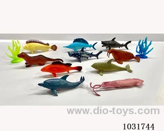 10pcs animals set in PP bag with header