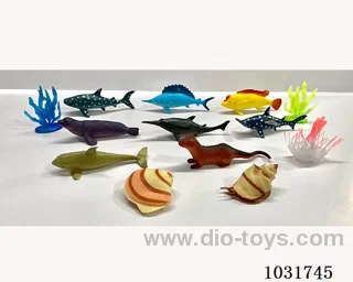 11pcs animals set in PP bag with header
