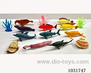 13pcs animals set in PP bag with header