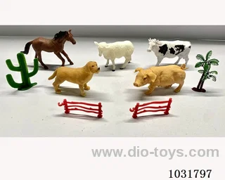 5pcs animals set in PP bag with header