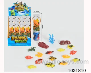 14pcs animals set in display box
