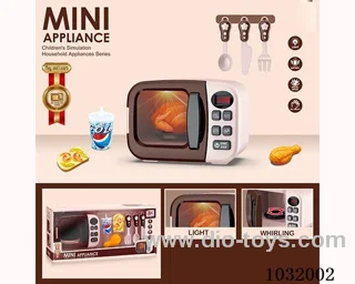 Electric microwave oven set in window box