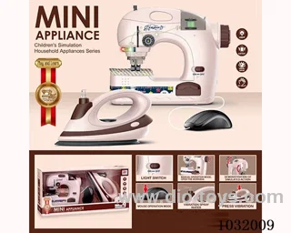 Electric sewing machine iron combination in window box