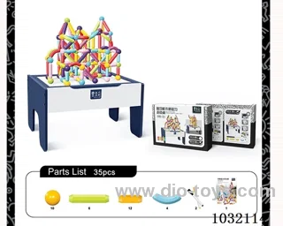 Wooden magnetic game table in Gilf box