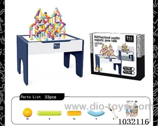 Wooden magnetic game table in Gilf box