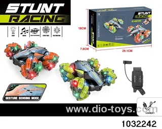 Double-sided sidewalk stunt car in color box