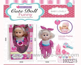 doll set with movable eyes &IC 2color mixed loading in window box